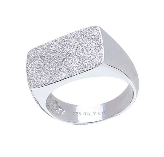 CU Jewellery Bear Crushed Ring Silver