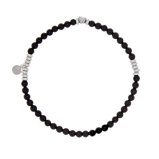 CU Jewellery Bear elastic brace black silver