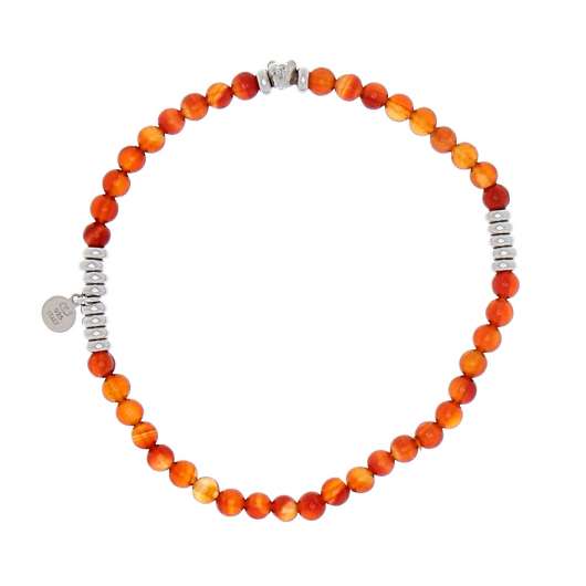 CU Jewellery Bear elastic brace orange silver