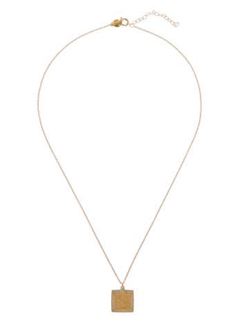 CU Jewellery Two square pendant neck - gold