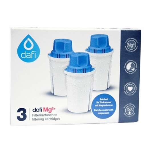Dafi filterpatron+Magnesium 3-pack