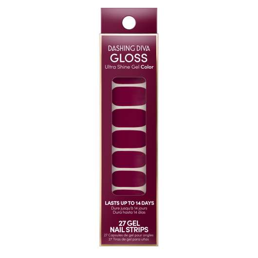 Dashing Diva Gloss Color Gel Nail Strips Spiced Wine