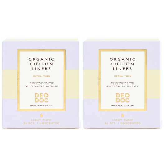 DeoDoc Organic Cotton Liners 2 pack