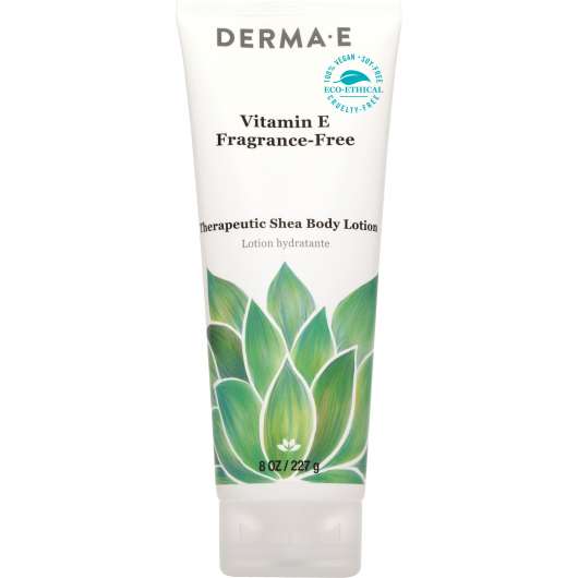DERMA E Vitamin E Shea Body Lotion, Fragrance-Free & Therapeutic