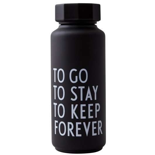 DESIGN LETTERS To Go Thermo/Insulated Bottle Special Edition Black