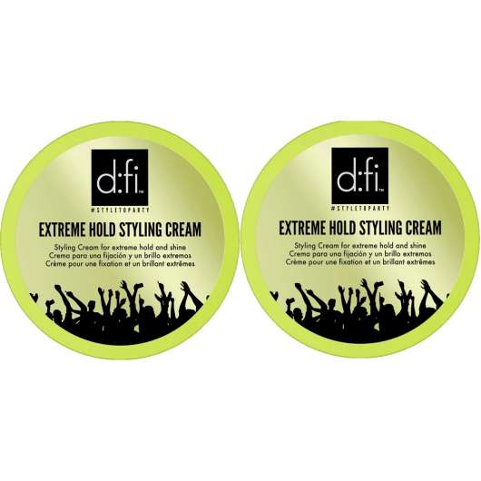 d:fi Extreme Hold Styling Cream 75g x2