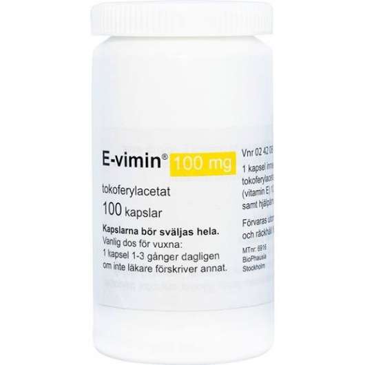 E-vimin, kapsel, mjuk 100 mg 100 st