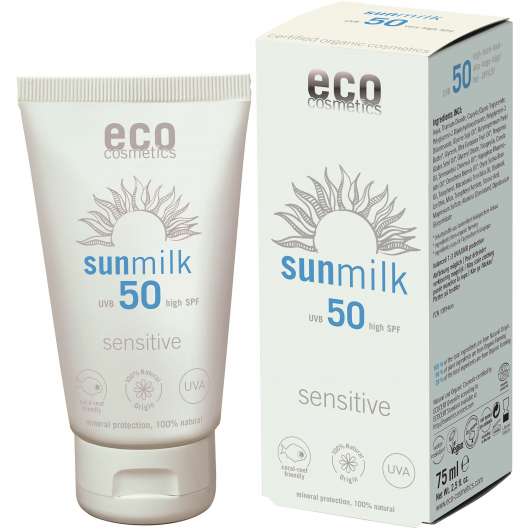 Eco Cosmetics Sun Milk Spf 50 Sensitive 75 ml