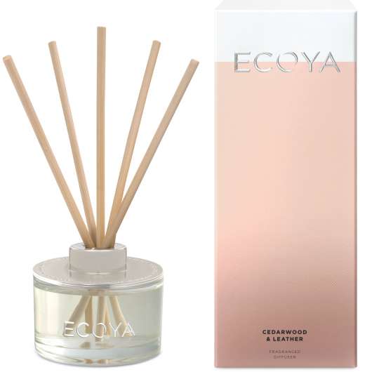 Ecoya Core Collection Mini Reed Diffusers Cederwood & Leather 50 ml