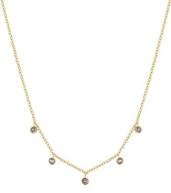 Edblad Dew Drop Necklace Multi Blush Gold