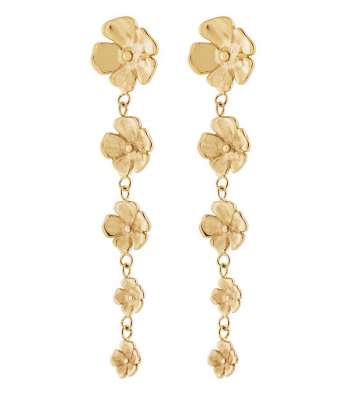 Edblad Floral Earrings Gold