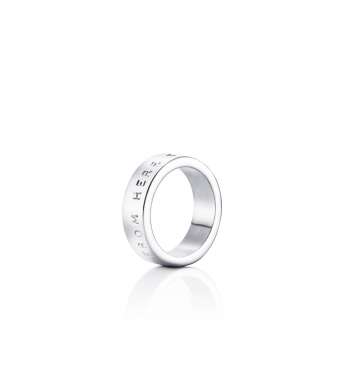 Efva Attling From Here To Eternity Stamped Ring Vitguld