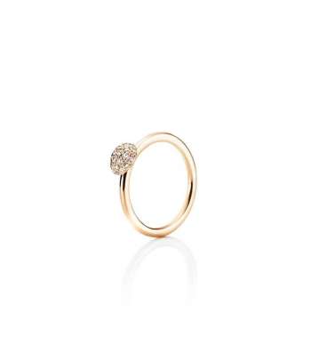 Efva Attling Love Bead Ring - Diamonds Guld
