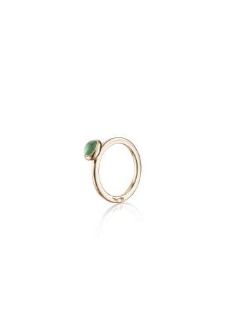 Efva Attling Love Bead Ring Green Agate