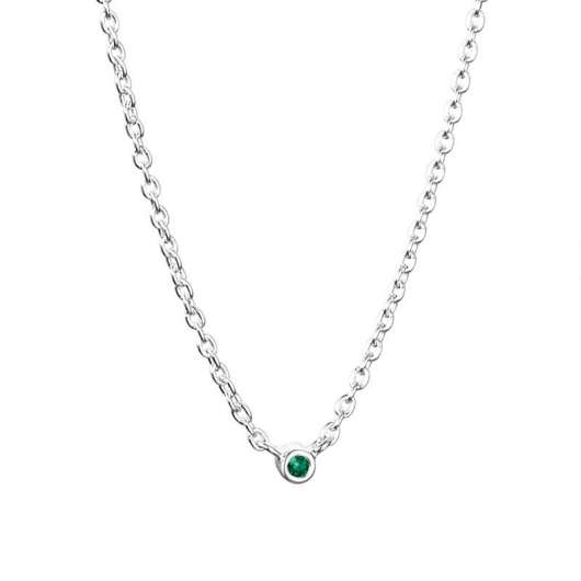 Efva Attling Micro Blink Necklace - Green Emerald
