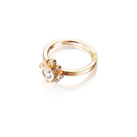 Efva Attling Sweet Hearts Crown Ring Guld 0,30 ct
