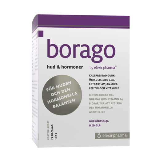 Elexir Pharma Borago Hud & Hormoner 72 kapslar