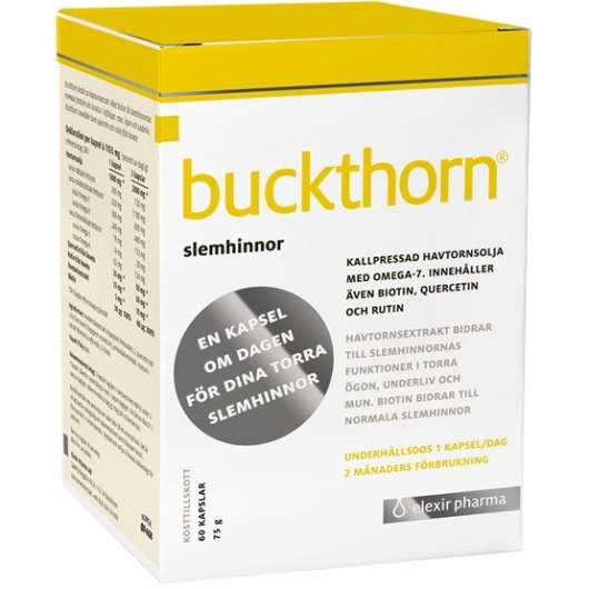 Elexir Pharma Buckthorn 1000 mg 60 kapslar