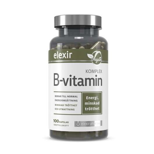 Elexir Pharma Elexir B-Vitamin Komplex 100 kapslar