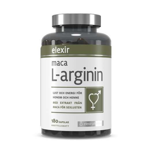 Elexir Pharma Elexir Maca L-arginin 180 kapslar