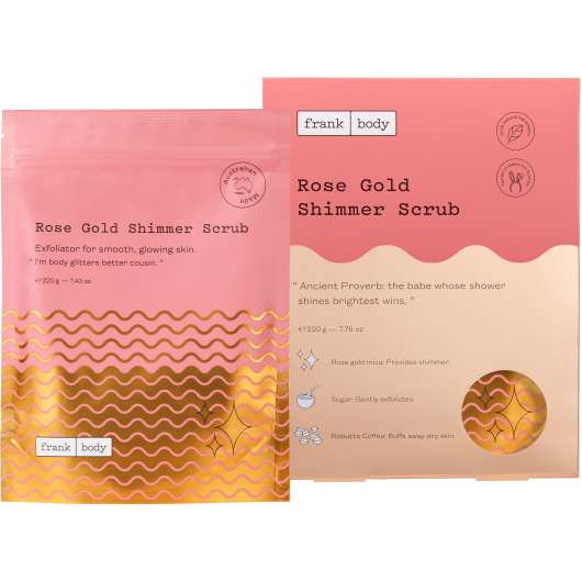 Frank Body Rose Gold Shimmer Scrub  220 g