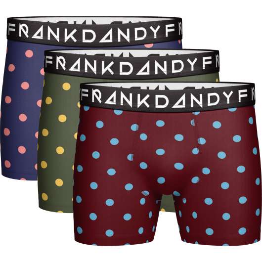Frank Dandy 3 Pack Plain Dot Boxer S