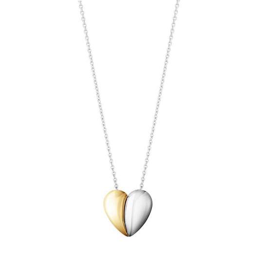 Georg Jensen Curve Heart Pendant Silver/Gold