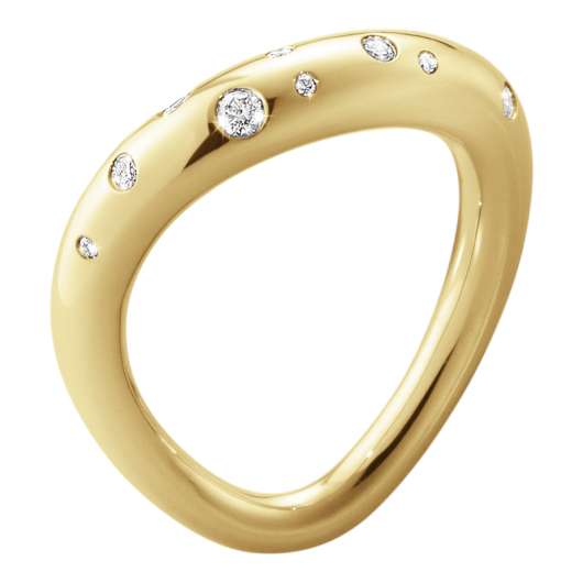 Georg Jensen Offspring Ring 18 K Guld Med Diamanter