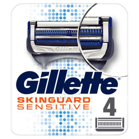 Gillette Man Skinguard Sensitive 4ct 4 st