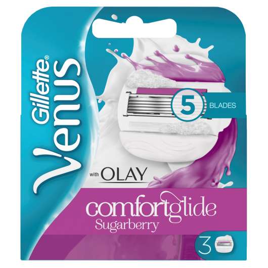 Gillette Venus Comfortglide Olay Sugarberry Rakblad 3-pack