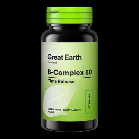 Great Earth B-Complex 50 mg 60 tabletter