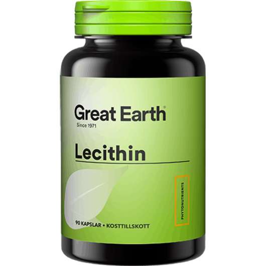 Great Earth Lecithin Caps 1200 mg 90 kapslar