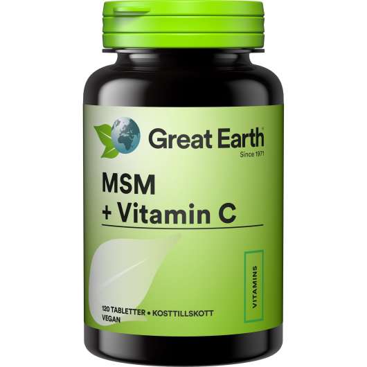 Great Earth MSM 1000 mg + Vitamin C 120 tab