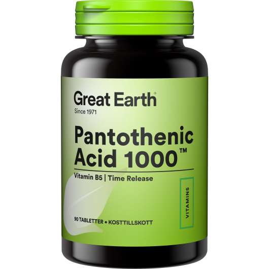 Great Earth Pantothenic Acid 1000 mg 90 tab