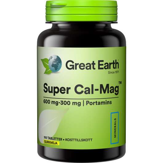 Great Earth Super Cal/Mag 600 mg/300 mg 100 tab