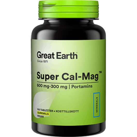 Great Earth Super Cal-Mag 600 mg/300 mg 100 tabletter