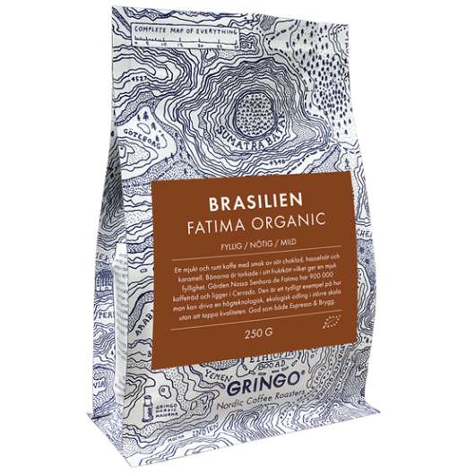 Gringo Nordic Coffee Roasters Gringo Fatima Organic hela bönor 250 g