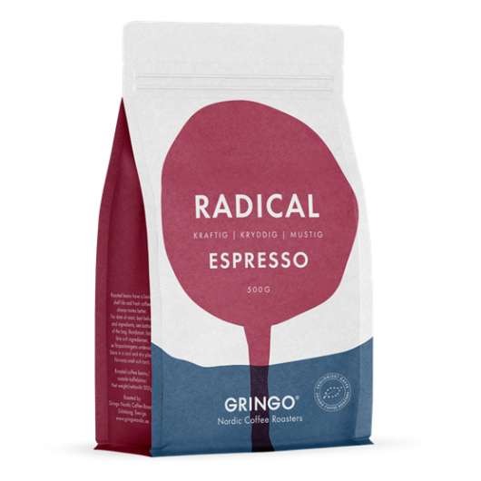Gringo Nordic Coffee Roasters Gringo Radical Espresso EKO hela bönor 500 g