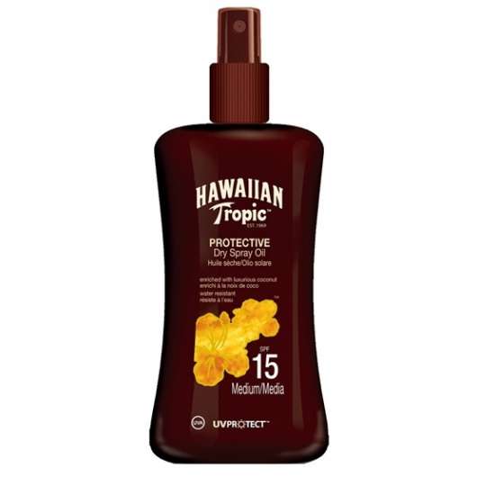 Hawaiian Tropic Protective Dry Spray Oil SPF 15 200 ml