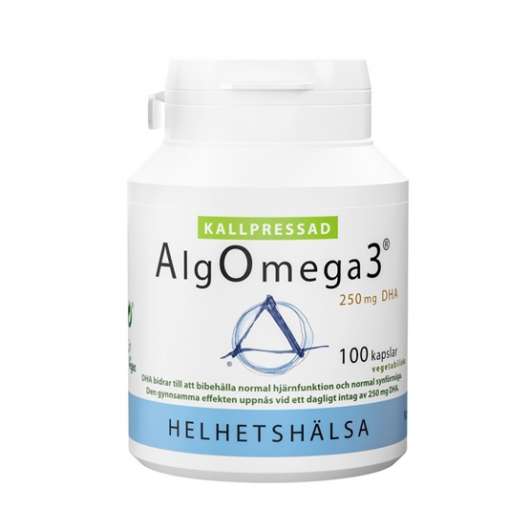 Helhetshälsa AlgOmega3 kallpressad (500 mg) 100 kapslar