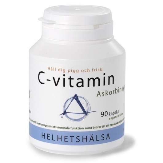 Helhetshälsa C-vitamin askorbinsyra 90 kapslar