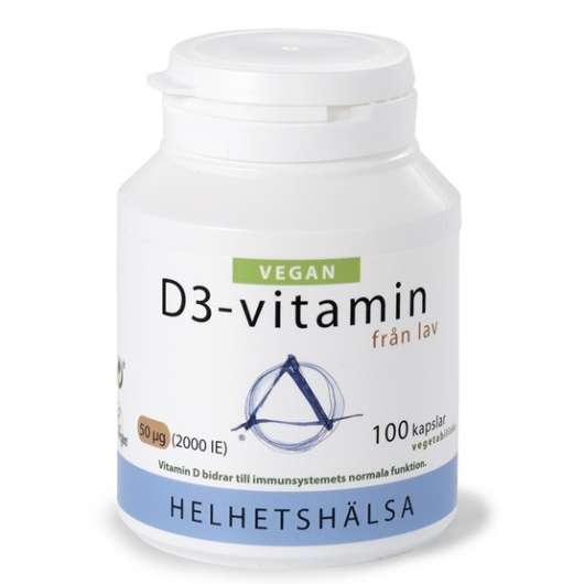 Helhetshälsa D3-vitamin 50 µg/2000 IE Vegan 100 kapslar