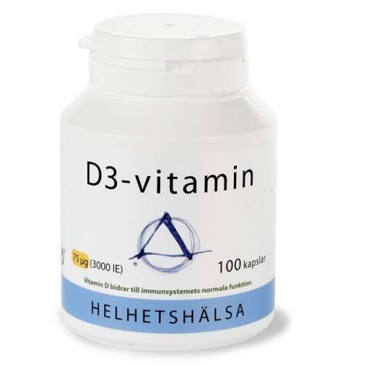 Helhetshälsa D3-vitamin 75 µg/3000 IE 100 kapslar