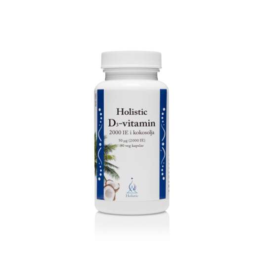 Holistic D-vitamin 2000 i Olja 90 kapslar