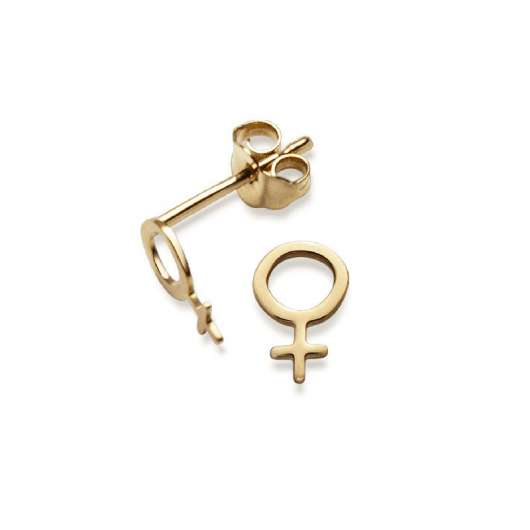 Jewelrybox.se Örhänge Kvinnosymbol 18 K Guld