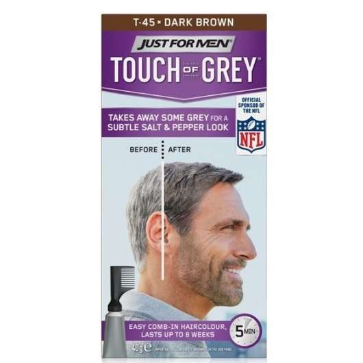 Just For Men Touch Of Grey Dark Brown - Grey