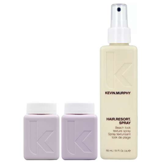 Kevin Murphy Hair Resort Spray + Hydrate-Me Wash Shampoo & Conditioner