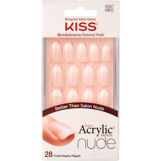 Kiss Acrylic French Nude Nude rundad topp