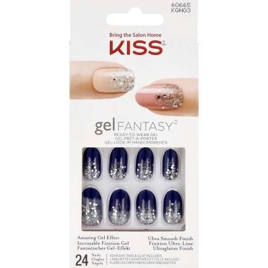 Kiss Gel Fantasy Nails Painted Veil