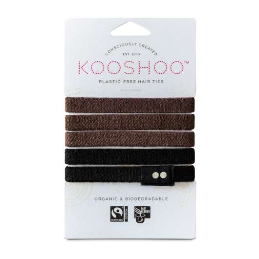Kooshoo Hair ties Brown/Black